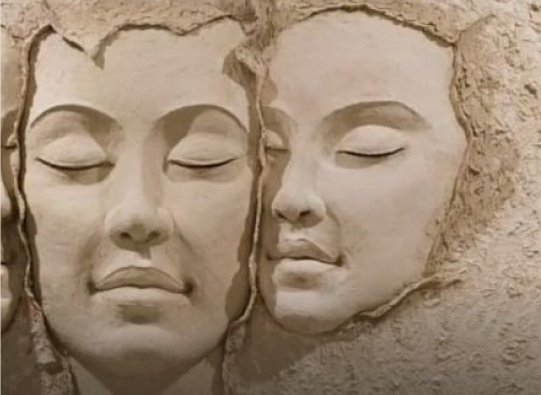The three muses — relief sculpture hand-sculpted by Aadi Arts, Lucknow